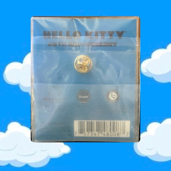 Hello Kitty 🎀 45th Anniversary Collectible Pin from 2019 Sanrio Lootcrate - Picture 2 of 3